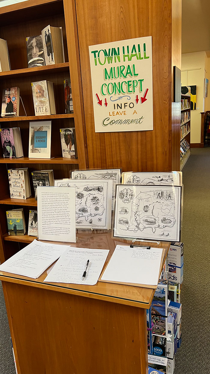 kiosk at york public library to survey public comment